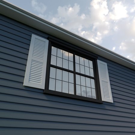 Ekena Millwork Rustic Two Equal Louver Rough Cedar Faux Wood Shutters (Per Pair), Primed Tan, 15"W x 56"H SHULV15X56RCPR